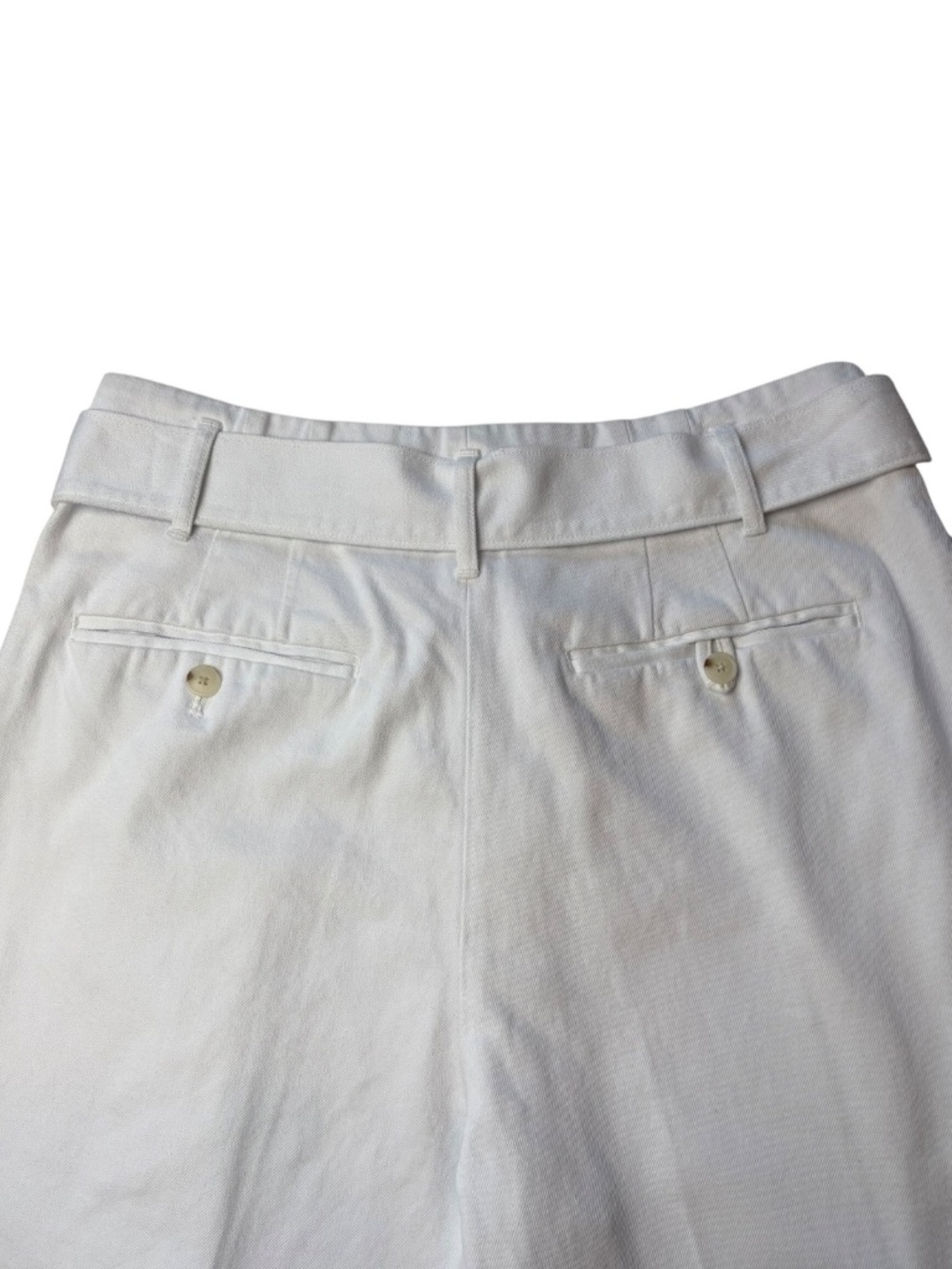 New Ralph Lauren Polo Blue Label White Denim Pleated Pants Size 6 - Picture 8 of 14